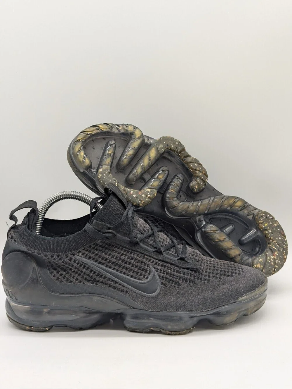 Nike Air VaporMax 2021 Flyknit Black Mens Size 8.5 / Women's 10 Shoes DH4084-001